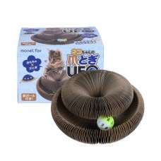 [只限店取]monet fav - 魔術風琴 貓磨爪抓板 帶鈴鐺 百變形狀 貓咪玩具UFO 166-0087